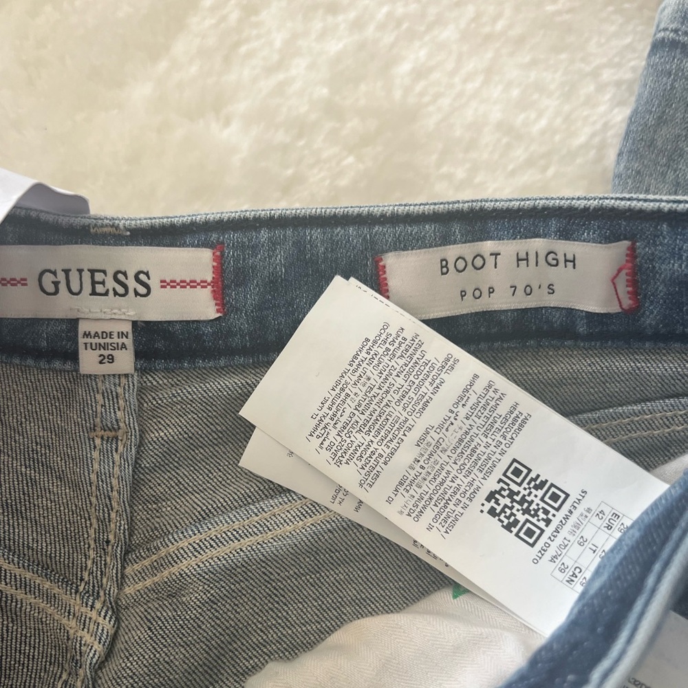 Guess Boot High Pop 70s Split Jeans - Picture 5 of 12